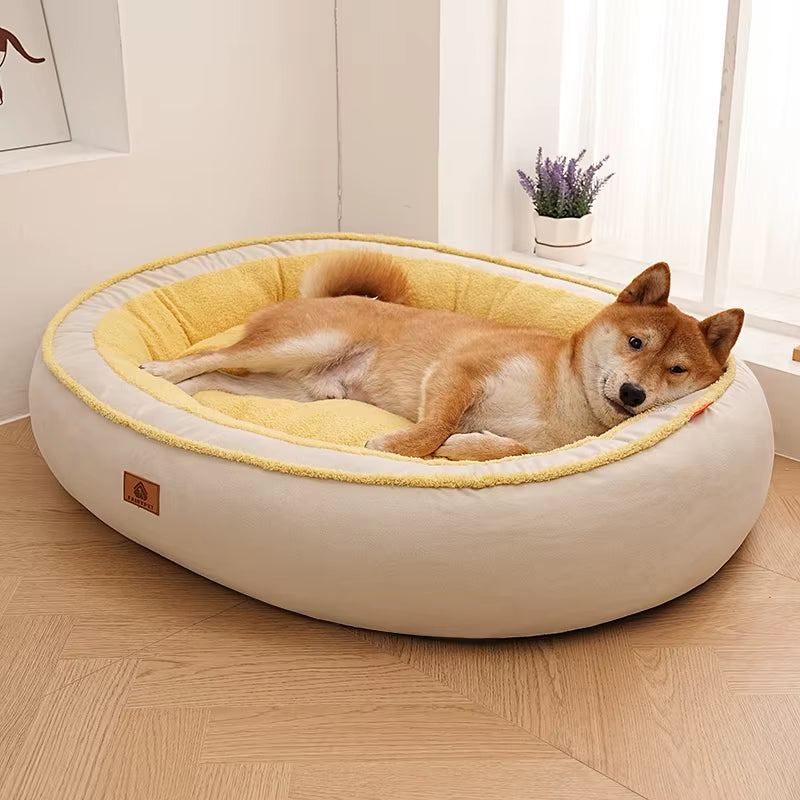 Dog Bed for Small Medium Dogs-Washable Furry Dog Beds, Winter Fleece Pet Beds with Removable Zipper Cover
