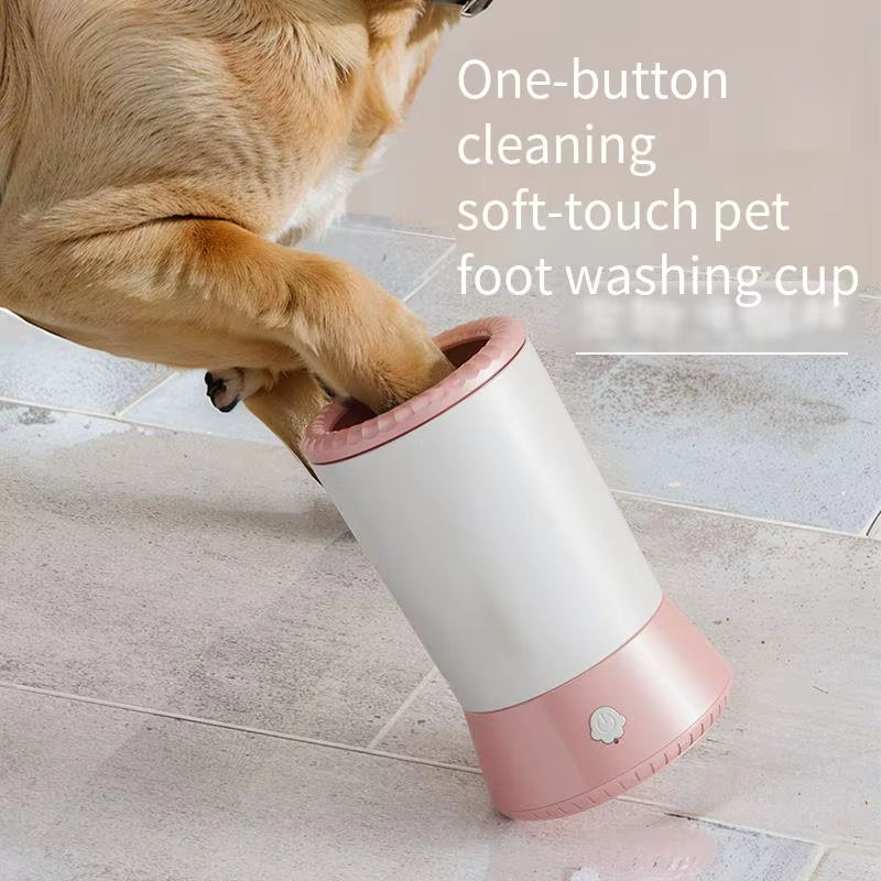 Electric Pet Paw Washer Cup Portable Dog Paw Cleaner Portable Foot Washer Cup Comfortable Foot Cleaning Machine Dog Brushes For