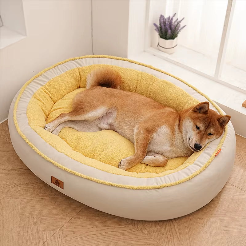 Dog Bed for Small Medium Dogs-Washable Furry Dog Beds, Winter Fleece Pet Beds with Removable Zipper Cover